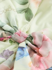 Baker by Ted Baker Yellow Floral Printed Puff Sleeve Dress - Image 10 of 10