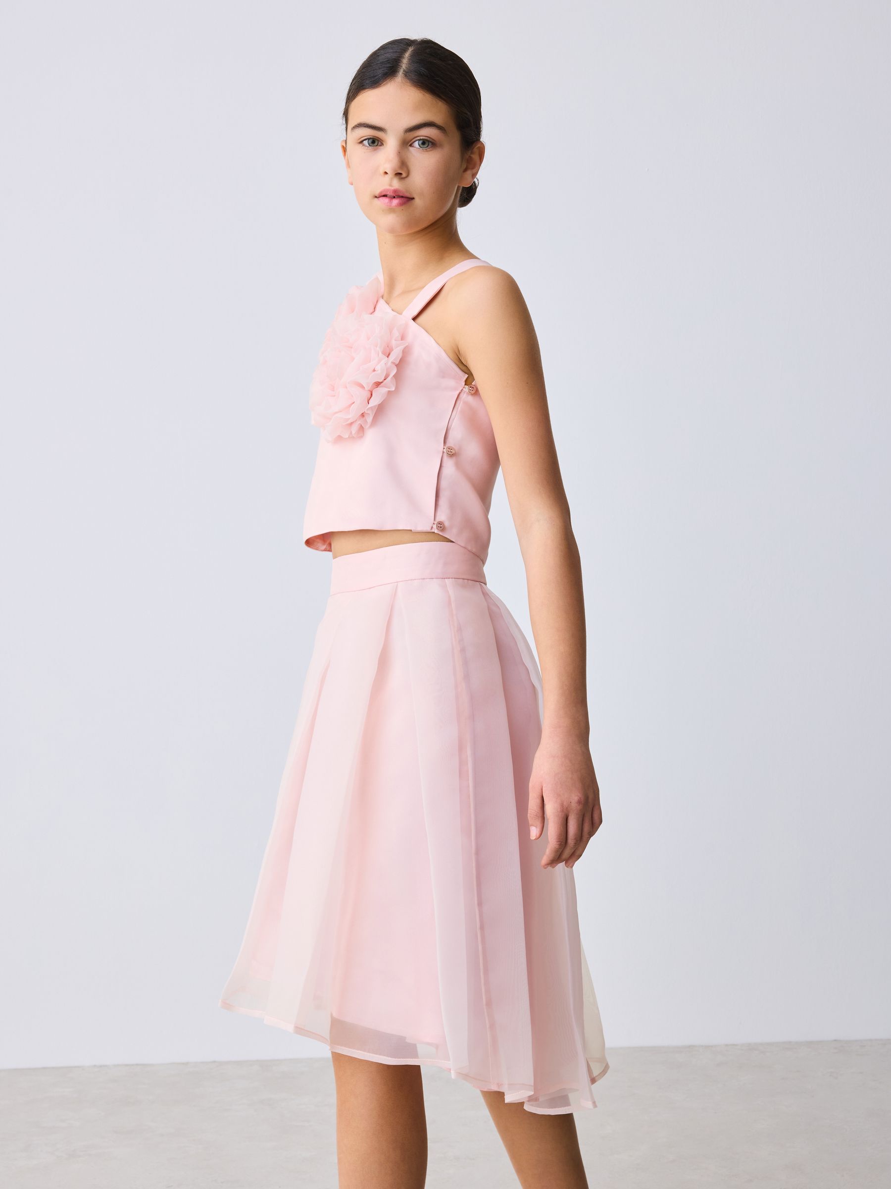 Buy Baker by Ted Baker 2 Piece Organza One-Shoulder Corsage Top