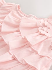 Baker by Ted Baker Pink 3D Ruffle Dress - Bild 3 von 5