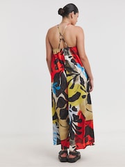 Simply Be Red Trapeze Maxi Dress - Image 3 of 5