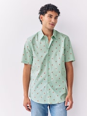 Green Strawberry Regular Fit Short Sleeve Shirt - Image 1 of 9