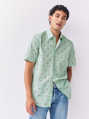 Green Strawberry Regular Fit Short Sleeve Shirt - Image 4 of 9