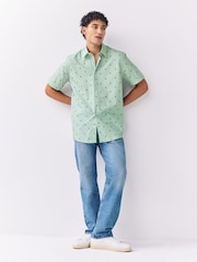 Green Strawberry Regular Fit Short Sleeve Shirt - Image 6 of 9