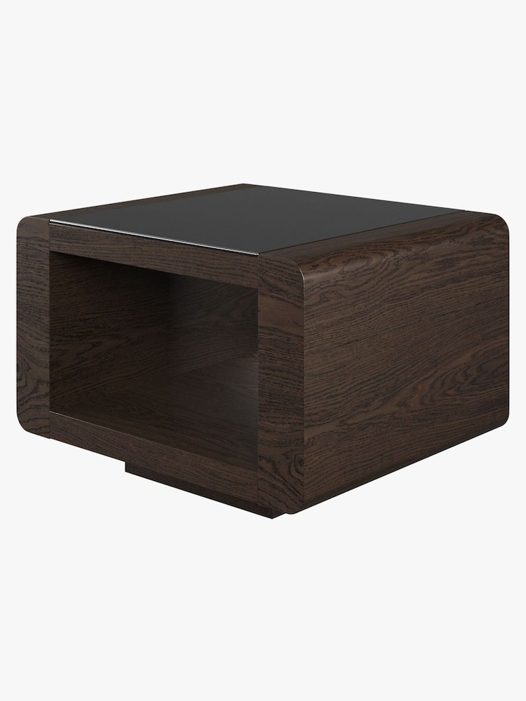 Centrepiece Dark Oak Penthouse Side Table - Image 2 of 4