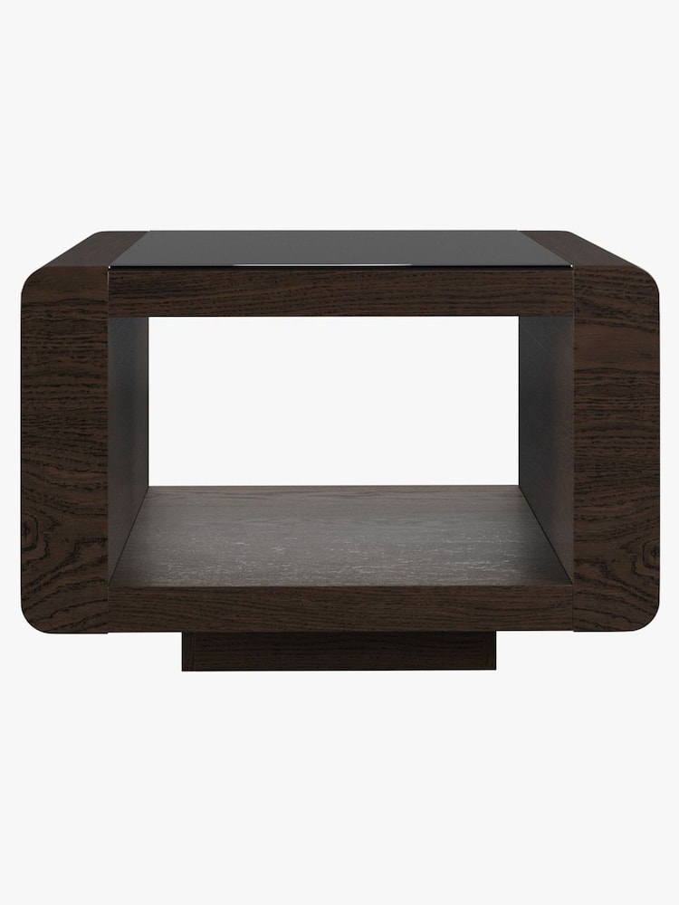 Centrepiece Dark Oak Penthouse Side Table - Image 4 of 4