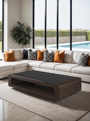 Centrepiece Dark Oak Penthouse Coffee Table - Image 1 of 4
