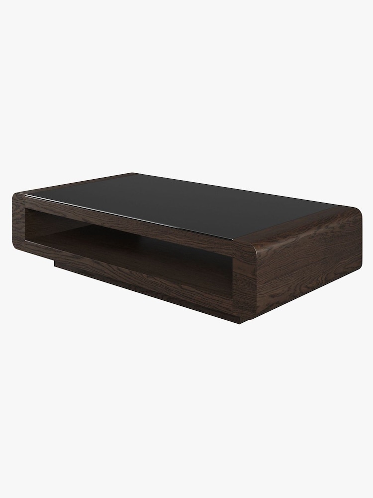 Centrepiece Dark Oak Penthouse Coffee Table - Image 2 of 4
