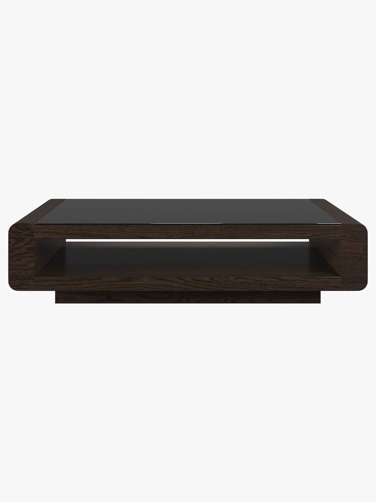 Centrepiece Dark Oak Penthouse Coffee Table - Image 4 of 4