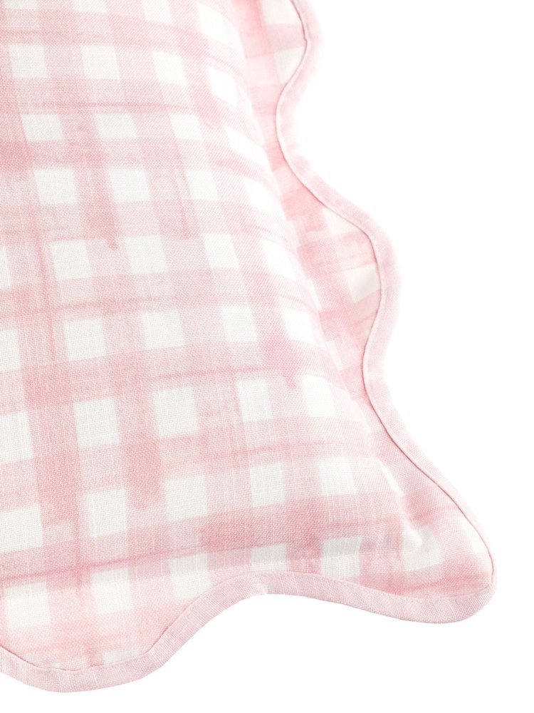 furn. Scallop Edge Gingham Cushion - Imagen 4 de 4