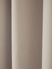 Light Natural Soft Marl Blackout/Thermal Eyelet Curtains - Image 6 of 7