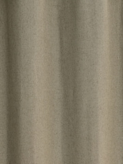 Sage Green Soft Weave Linen Blend Lined Eyelet Curtains - Image 5 of 5