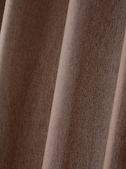 Blush Pink Soft Weave Linen Blend Lined Eyelet Curtains - Image 5 of 5
