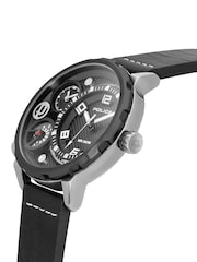 Police Ray Multi Dial Leather Strap Black Watch - Image 4 of 4