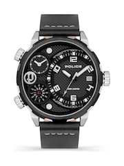 Police Ray Multi Dial Leather Strap Black Watch - Image 4 of 4