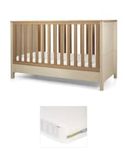 Mamas & Papas Cashmere Harwell Cot Bed & Pocket Spring Mattress - Image 1 of 4