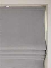 Charcoal Grey Ready Made Blackout/Thermal Cotton Roman Blinds - Image 5 of 7
