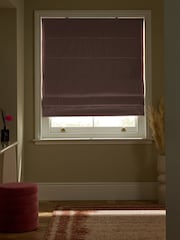 Pink Blush Ready Made Blackout/Thermal Cotton Roman Blinds - Image 2 of 7