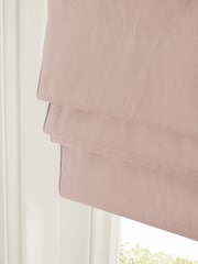 Pink Blush Ready Made Blackout/Thermal Cotton Roman Blinds - Image 4 of 7