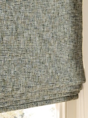 Green Ready Made Blackout/Thermal Textured Chenille Roman Blinds - Image 4 of 6
