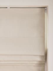 Stone Natural Ready Made Blackout Thermal Cotton Sateen Roman Blind - Image 3 of 7