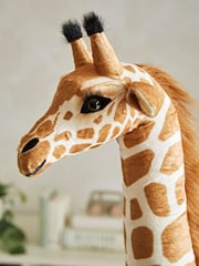 Cuddleco Brown Tall Standing Giraffe Stuffed Animal - Image 4 of 5