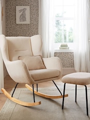 Cuddleco Teddy Beige Marley Nursing Chair and Footstool - Image 1 of 6