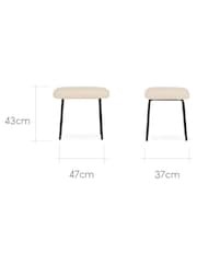Cuddleco Teddy Beige Marley Nursing Chair and Footstool - Image 6 of 6