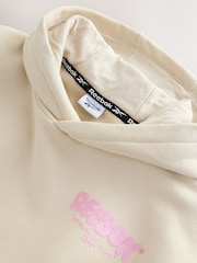 Reebok Girls Oversized Graphic Print Hoodie - Image 5 of 5