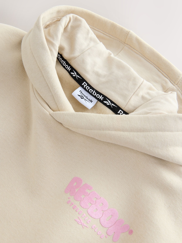 Reebok Girls Oversized Graphic Print Hoodie - Image 5 of 5