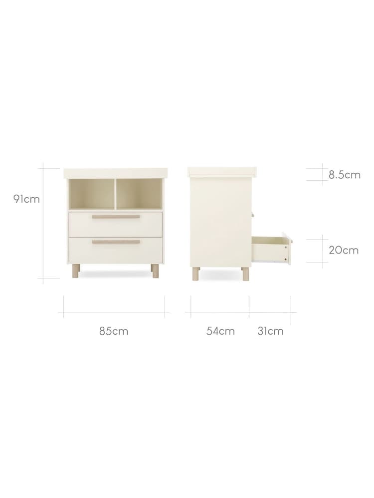 Cuddleco Cream Harper Nursery Furniture Set 2 Piece - Image 6 of 6