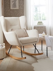 Cuddleco Off White Marley Nursing Chair and Footstool - Image 1 of 6