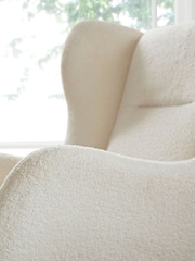 Cuddleco Off White Marley Nursing Chair and Footstool - Image 3 of 6