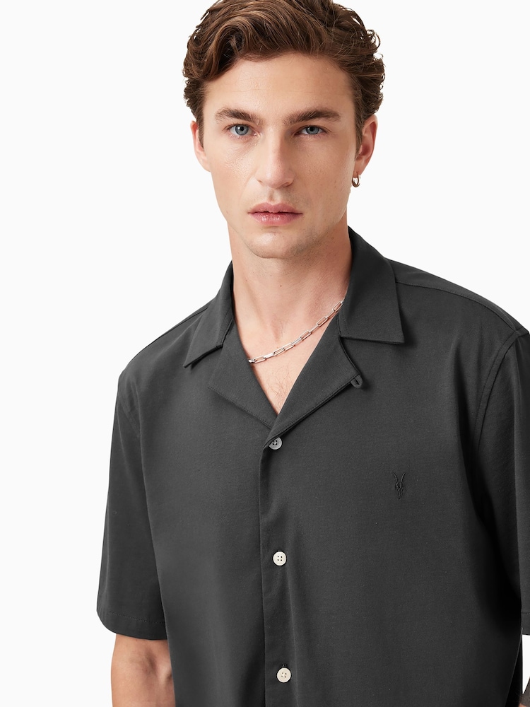 AllSaints Grey Hudson Shirts - Image 3 of 9