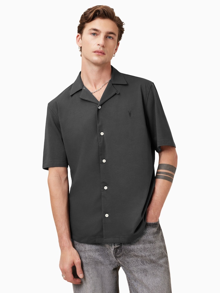 AllSaints Grey Hudson Shirts - Image 5 of 9
