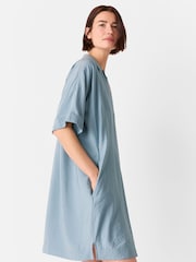 Whistles Pale Blue Melanie Dress - Image 3 of 5