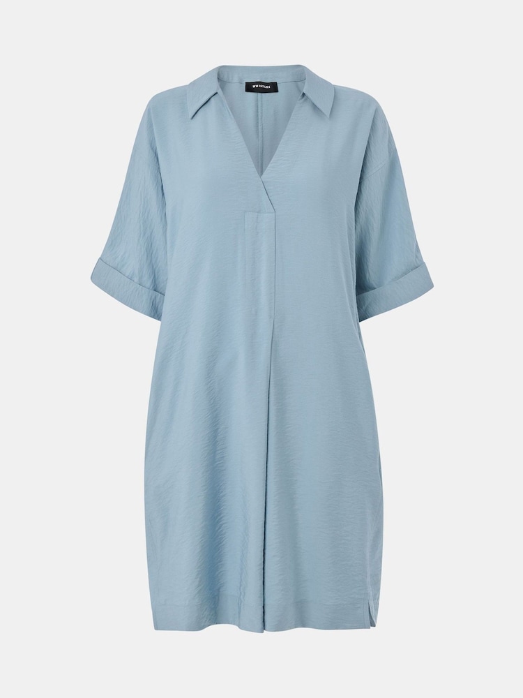 Whistles Pale Blue Melanie Dress - Image 5 of 5