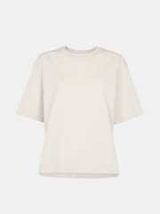 Whistles Cream Relaxed 100% Cotton T-Shirt - Image 5 of 5