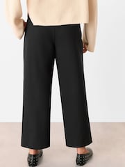 Whistles Black Petite Camilla Wide Leg Trousers - Image 2 of 5