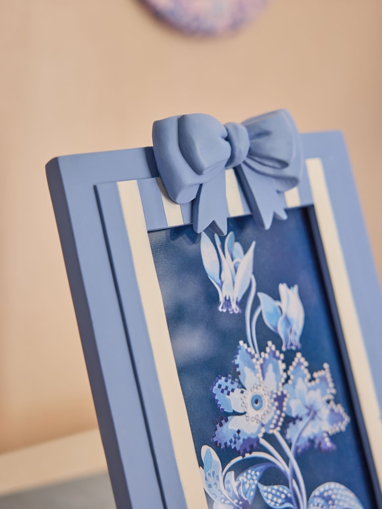 Cath Kidston Blue Bow Photo Frame - Image 3 of 3 Cath Kidston Blue Bow Photo Frame - Image 3 of 3