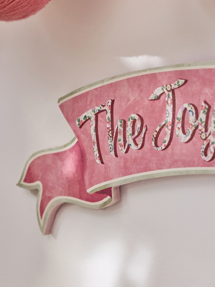 Cath Kidston Pink Slogan Wall Plaque - Image 2 of 3