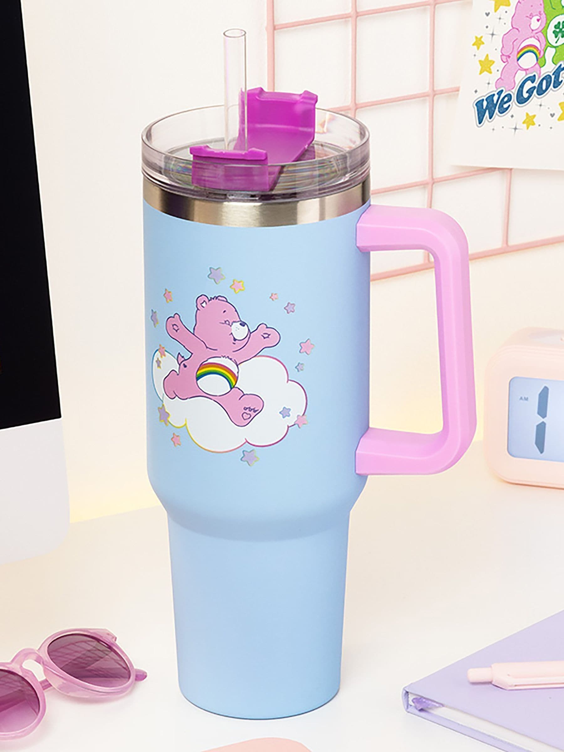 Care Bears Insulated Travel Cup - Officially Licensed Care Bears Product | 1.2L Insulated Tumbler • Multi-Position Lid And Straw • Handy Carry Handle For Daily Use - Image 3