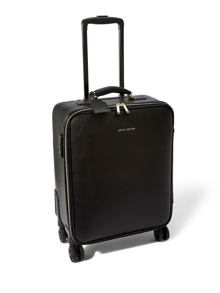 Katie Loxton Black Oxford Cabin Suitcase - Image 1 of 4