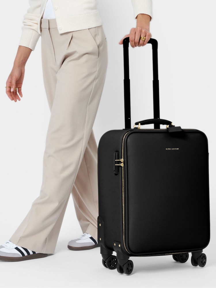 Katie Loxton Black Oxford Cabin Suitcase - Image 4 of 4