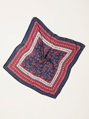FatFace Burgundy Red Floral Print Hair Scarf - Image 2 of 2