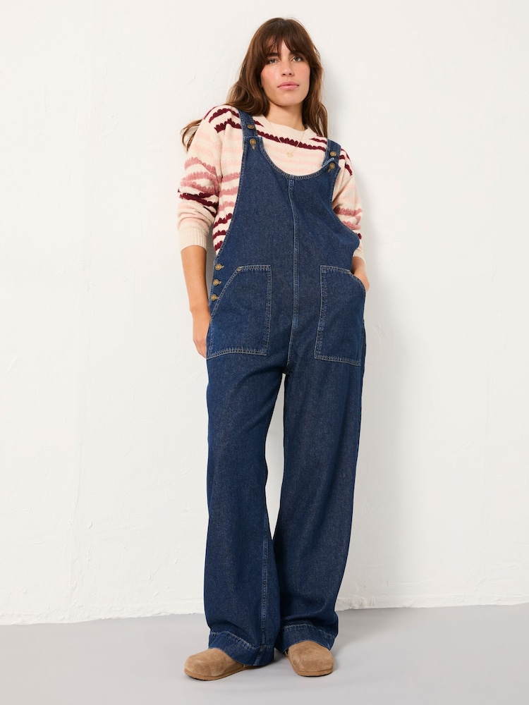 FatFace Raffles Blue Denim Dungaree - Image 1 of 5 FatFace Raffles Blue Denim Dungaree - Image 1 of 5