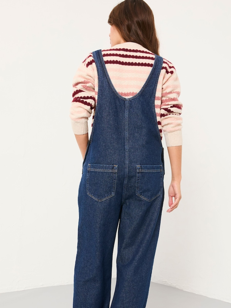 FatFace Raffles Blue Denim Dungaree - Image 2 of 5