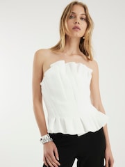 River Island Black Sculpted Colour Block Jumpsuit - Image 1 of 4