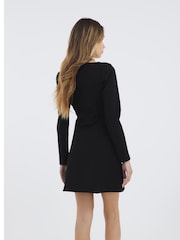River Island Black Square Neck Mini Dress - Image 2 of 5