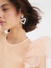 Body de renda e organza com Ruffle River Island - Imagem 3 de 4