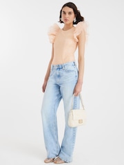 Body de renda e organza com Ruffle River Island - Imagem 4 de 4
